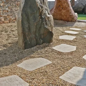 pas japonais grès cérame beige