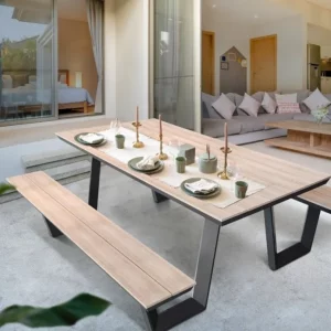 Table avec Banc 200x175 cm