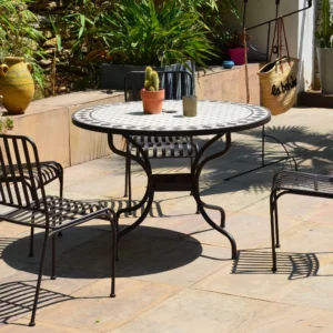 Table ronde Mozaik avec chaises