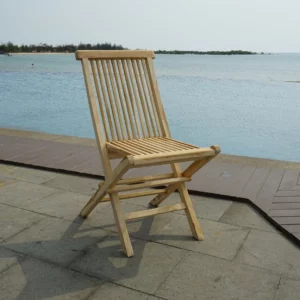 Chaises pliantes en teck DENPASAR (lot de 2)
